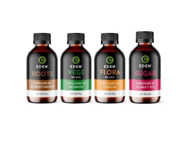 Pack X 4 Eden Roots + Vege + Flora + Sugar Ciclo Completo